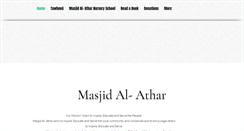 Desktop Screenshot of masjidalathar.org