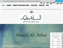 Tablet Screenshot of masjidalathar.org